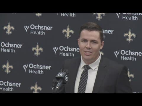 Kellen Moore speaks on becoming Saints new head coach in New Orleans
