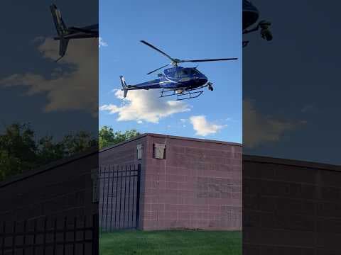 News Helicopter Lands at Denver TV Station