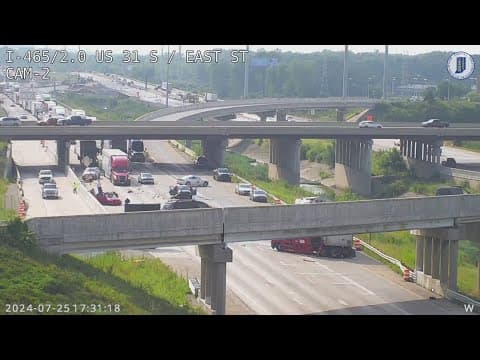 Serious crash on eastbound I-465 near US31 on Indy's south side