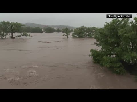 How much water fell in Kerr County? The amount is staggering.
