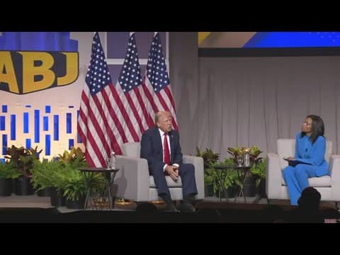 Things get heated for Donald Trump during NABJ interview