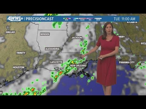 New Orleans Weather: Rain on Tuesday plus clouds and a breeze