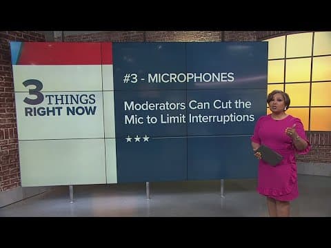 Three things to know about upcoming presidential debates