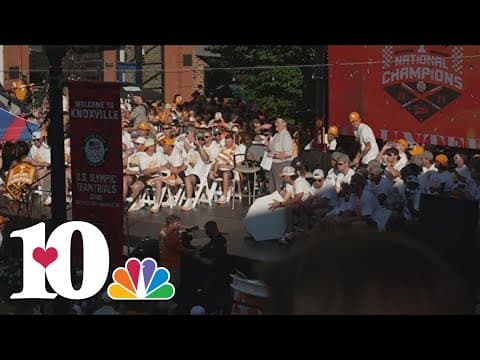 Ceremony begins celebrating Tennessee Baseball's College World Series win