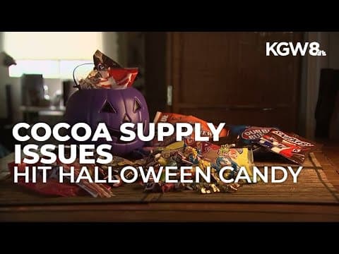 Halloween candy prices rising as cocoa supply issues push costs higher this year