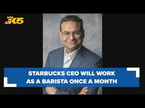 Starbucks CEO says he will work as a barista once a month