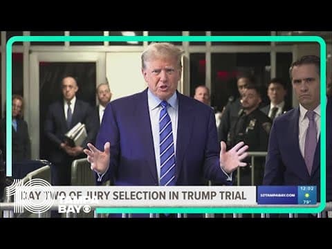 Trump's criminal trial in New York enters day 2 with no jurors picked