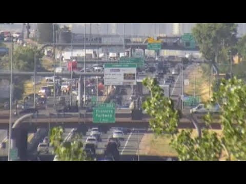 WATCH: Crash closes northbound I-25 in Northglenn