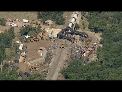 Train traffic back on track in Palo Pinto County as cleanup continues after derailment