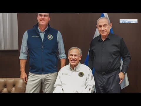 Texas Gov. Greg Abbott visits with Israeli PM Benjamin Netanyahu as fighting continues