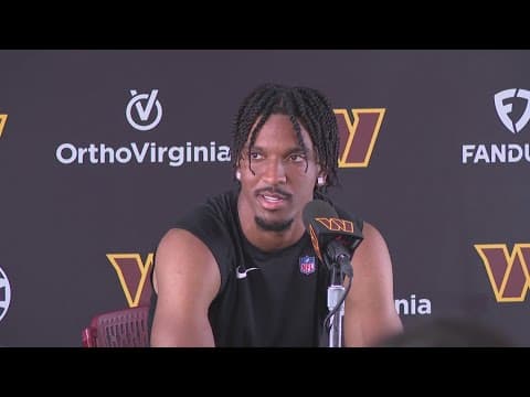 All eyes on Jayden Daniels at Commanders training camp day 3