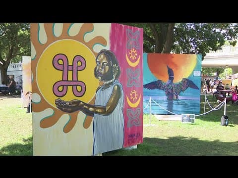 Local artists find moments of peace painting murals at the Minnesota State Fair