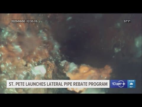 St. Pete launches rebate program for homeowners to improve wastewater infrastructure