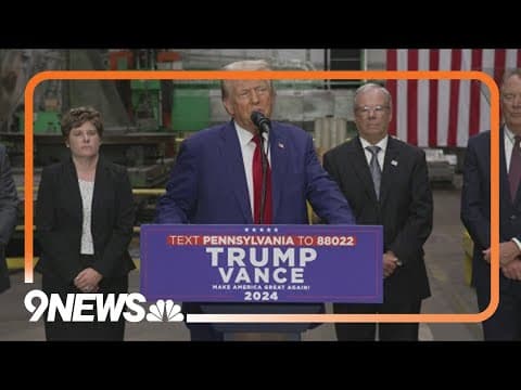 Trump, Vance campaign across swing states