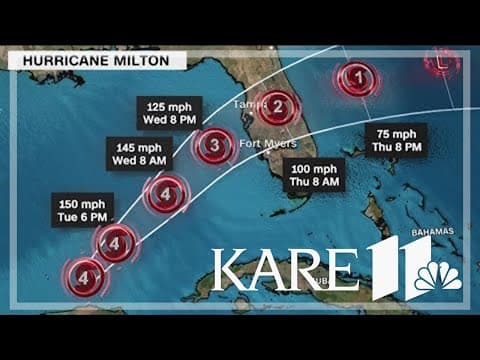 Forecasters predict Milton likely to double in size as it makes landfall