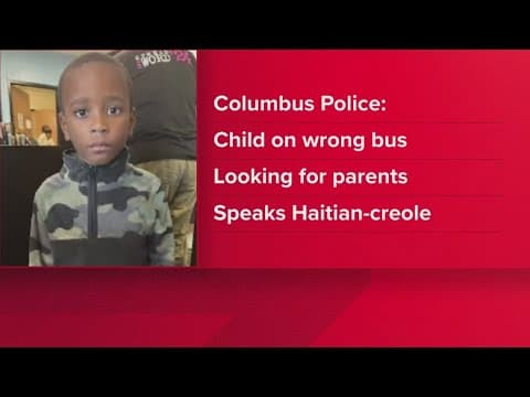 Police asking for help in identifying child who got onto wrong school bus in Columbus