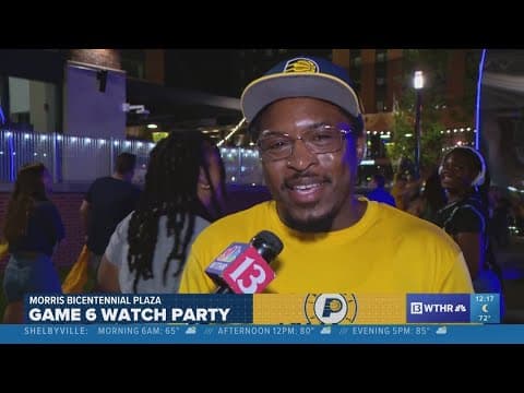 Pacers fans cheer Game 6 win in NBA Finals