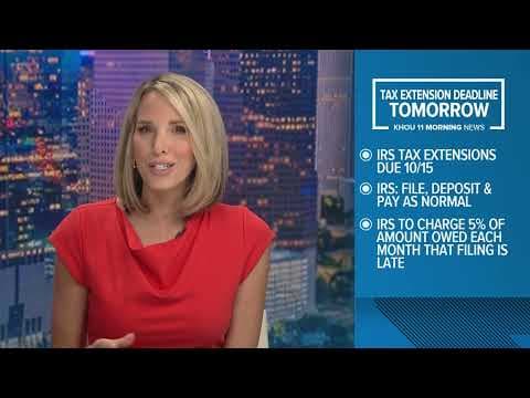 Tax extension deadline is tomorrow