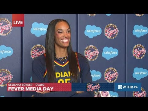 DeWanna Bonner talks about her 1st season with the Indiana Fever | Indiana Fever Media Day