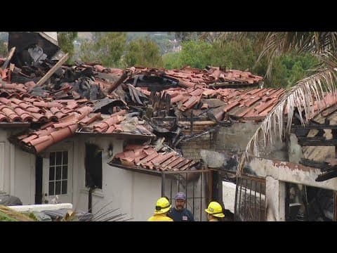 Elderly woman killed, her husband injured in Escondido house fire