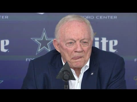 REACTION: How Jerry Jones handled the Cowboys introducing Brian Scottenheimer as new head coach