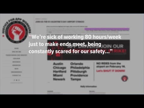 Uber, Lyft and DoorDash drivers to walk off job in protest of working conditions, pay