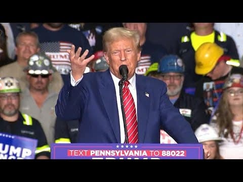 Donald Trump full speech at rally in Johnstown, PA (Aug. 30. 2024)