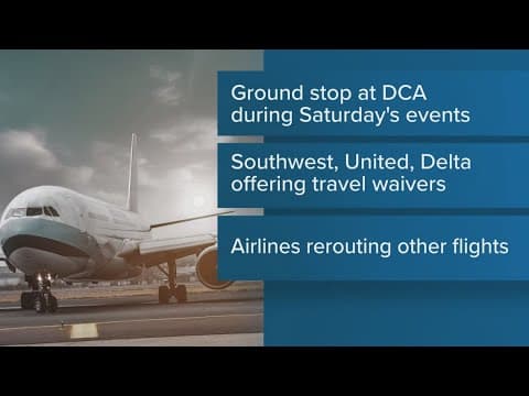 No flights in or out of Reagan National Airport during Army birthday parade in DC