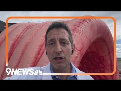 Inflatable colon at Colorado clinic to raise colon cancer awareness