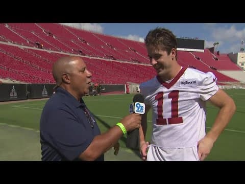 Commanders practice at LA Coliseum ahead of Chargers clash