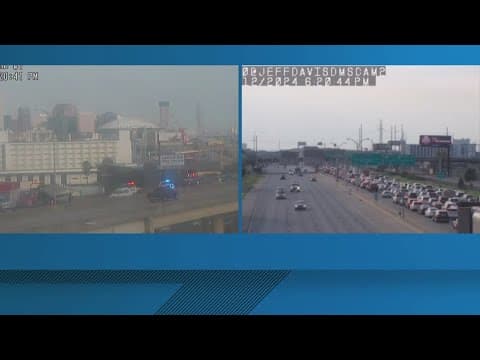 Traffic Alert: Overturned vehicle causes delay on I-10