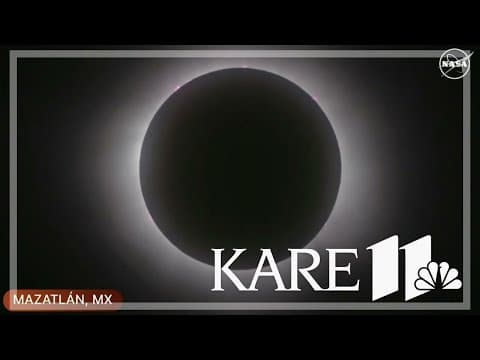 Mazatlan, Mexico was one of the first cities in North America to see the eclipse's path of totality.