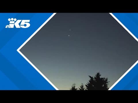 Two planets visible in the early morning sky