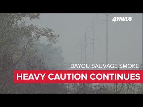 Underground marsh fires continue to cause considerable caution for New Orleans residents