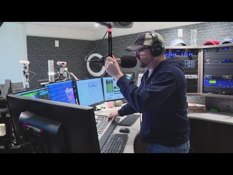Local radio DJ reacts after someone shoots up his house