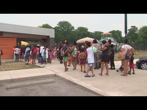 Columbus pools packed as people avoid heat