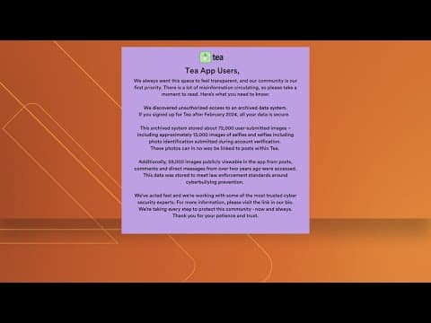 Tea app spills the data, company confirms
