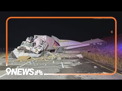 Eastbound I-70 closed after two semis crash in Colorado mountains