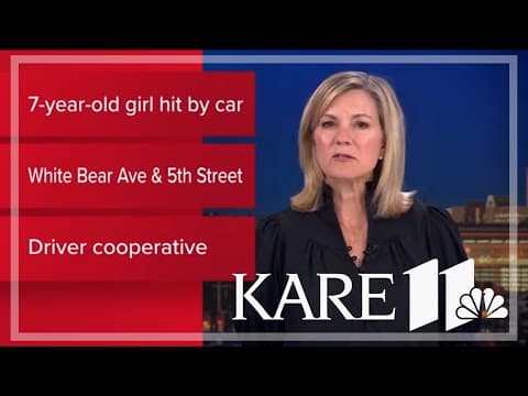 7-year-old hospitalized after being struck by vehicle in St. Paul