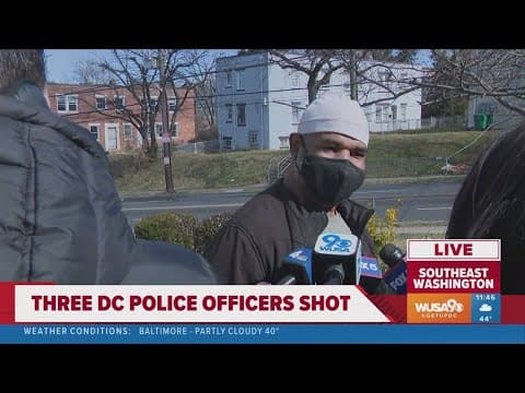 Witness of 3 DC police officers shot describes what he saw