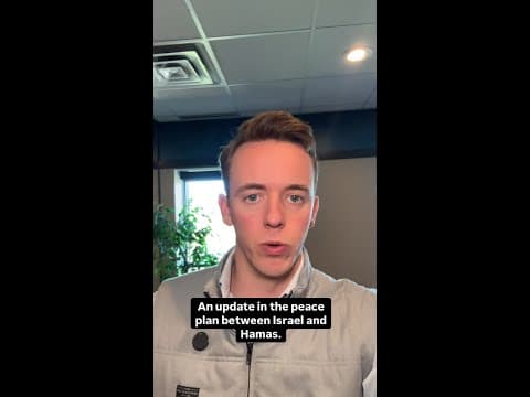 An update in the peace plan between Israel and Hamas