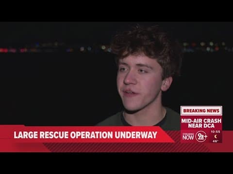 Man says he witnessed plane collision with helicopter