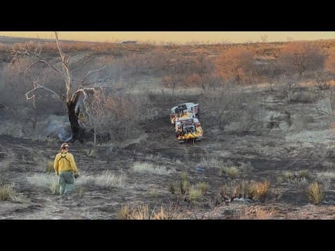 Houston firefighters continue to battle wildfires in Texas Panhandle