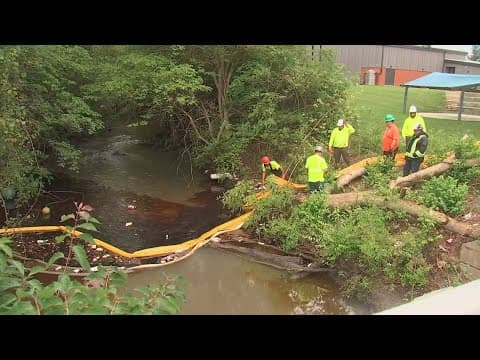 Kerosene spill spreads through waterways near Whitehall; cleanup ongoing