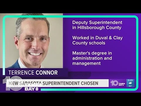 Terrence Connor named new Sarasota County Schools superintendent
