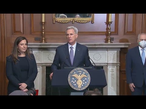 Former House speaker Kevin McCarthy will resign from Congress