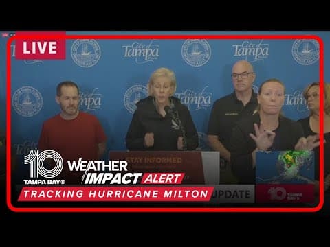 Tracking Milton: Tampa mayor updates gas situation in area