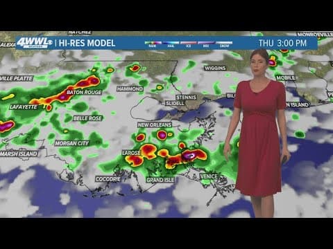 New Orleans Weather: Heat advisory plus spotty rain