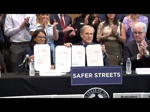 Gov. Abbott signs three bail reform bills in Houston, two become law immediately