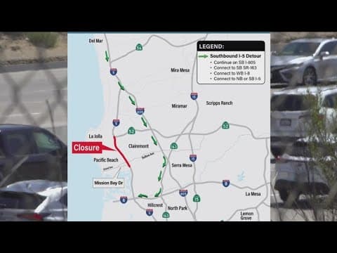 Ways to get around I-5 weekend construction closures